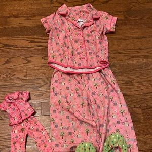 American Girl Welliewishers PJs for girl and doll.